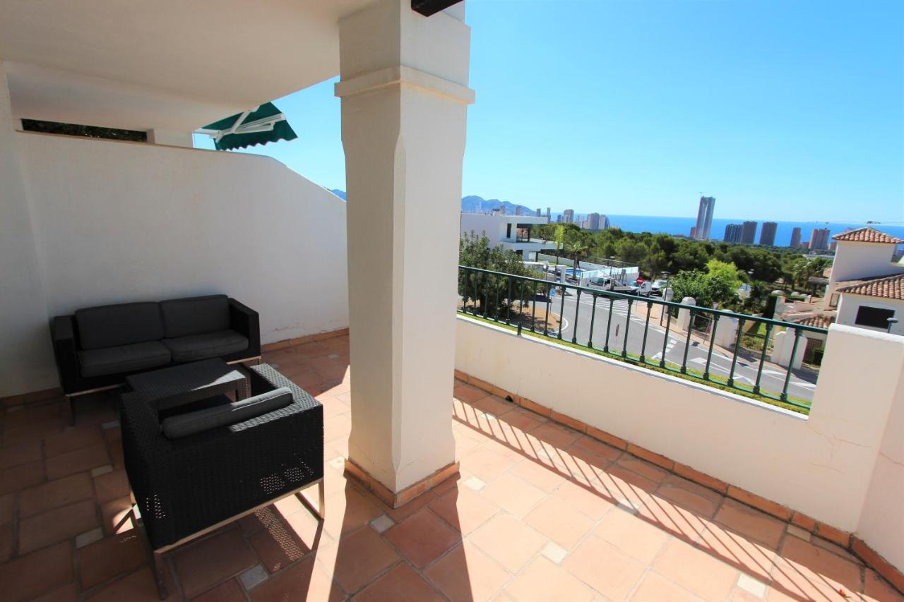 Sierra Cortina Apartamento Con Vistas Al Mar Finestrat Exterior foto